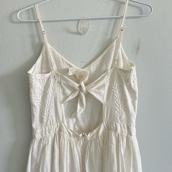 Joie Cotton Silk Blend Lace Ivory Mini Summer Sun Dress Size Small Made In India - Picture 9 of 14